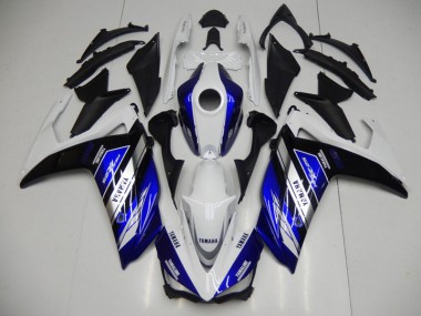 2015-2022 Blue White Yamaha YZF R3 Motorcycle Fairing