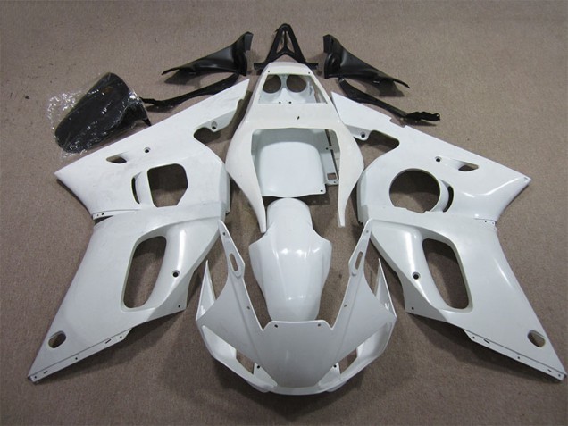 Abs 1998-2002 White Yamaha YZF R6 Motorcycle Replacement Fairings