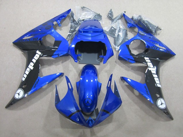 2003-2005 Blue Black Yamaha YZF R6 Replacement Motorcycle Fairings 2003-2005 Blue Black Yamaha YZF R6 Replacement Motorcycle Fairings