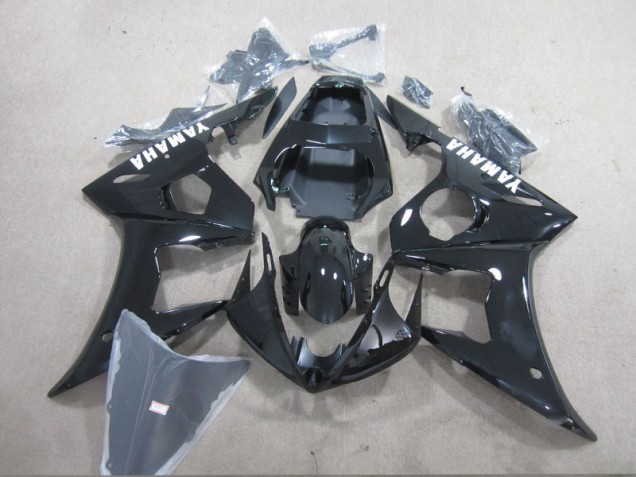 2003-2005 Black White Decal Yamaha YZF R6 Motorcycle Fairings Kit 2003-2005 Black White Decal Yamaha YZF R6 Motorcycle Fairings Kit