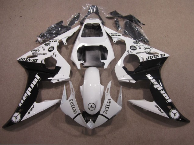 2003-2005 White Black Yamaha YZF R6 Motorbike Fairings 2003-2005 White Black Yamaha YZF R6 Motorbike Fairings