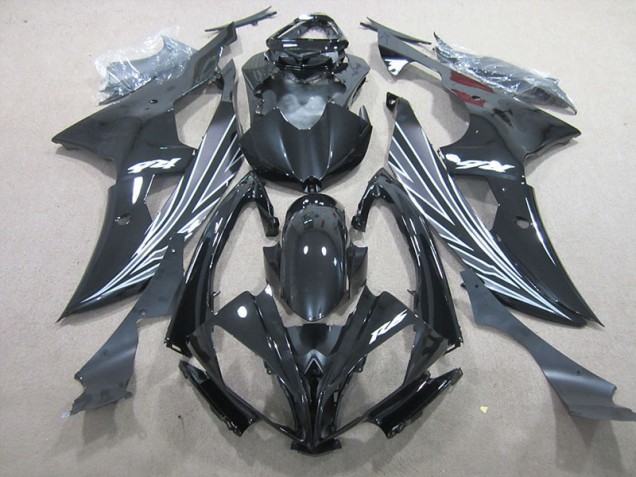 2006-2007 Black Yamaha YZF R6 Motorcycle Fairings 2006-2007 Black Yamaha YZF R6 Motorcycle Fairings