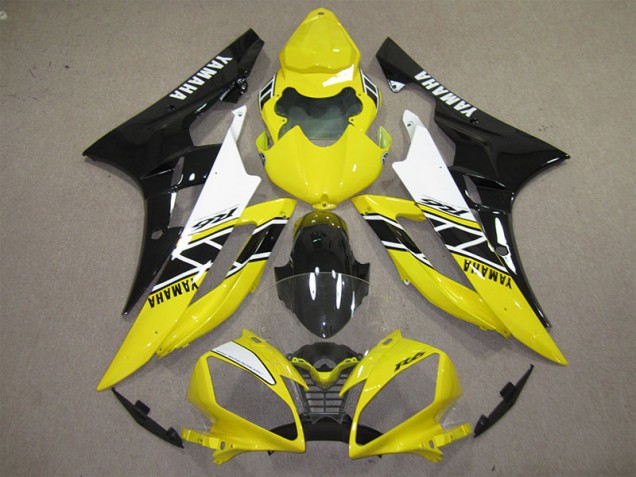 2006-2007 Yellow Black Decal Yamaha YZF R6 Motorcycle Fairings Kits 2006-2007 Yellow Black Decal Yamaha YZF R6 Motorcycle Fairings Kits